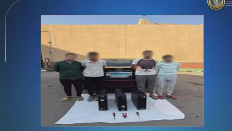كشف ملابسات مقطع فيديو تم تداوله والقبض علي لصوص محولات الكهرباء بالسويس 