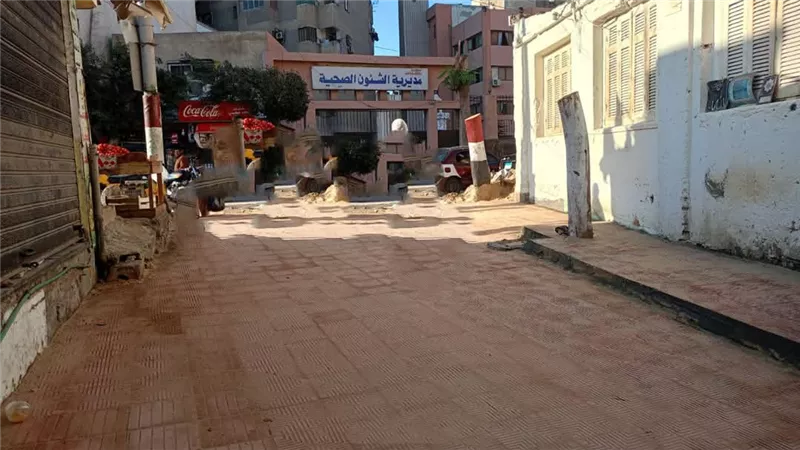 الانتهاء من تطوير ورفع كفاءة الممر المؤدى لمديرية الصخة بالشرقية