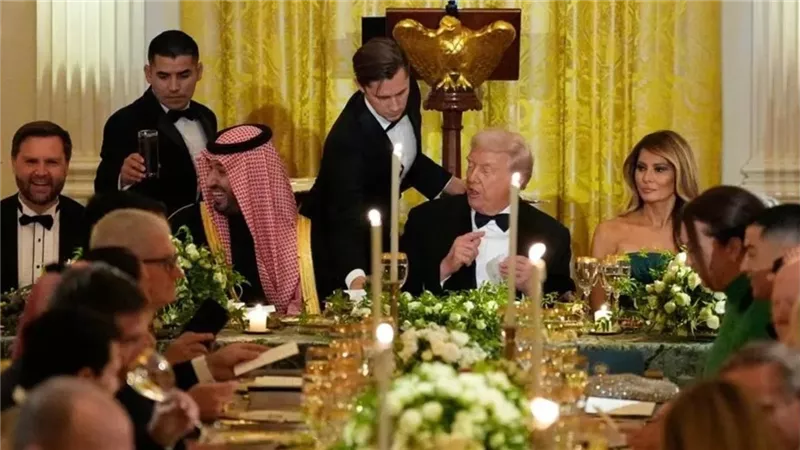 أبرز أطباق حفل العشاء الذي أقامه ترامب لاستقبال ولي العهد السعودي
