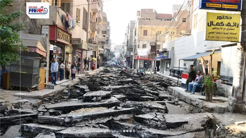 محافظ الفيوم يوجه بسرعة رفع مخلفات الطبقة الأسفلتية القديمة بشارع عدلي يكن 