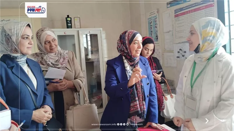 وكيل الصحة بالفيوم تترأس فريقا شاملا إدارات المديرية للمرو على وحدات الأعتماد