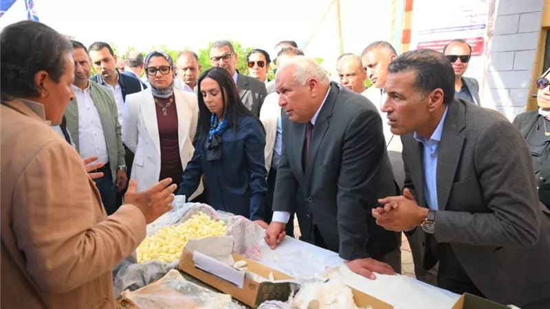 وزيرة التضامن تتفقد مشروع مزرعة الوقف الخيري بقرية المنيرة بالوادي الجديد