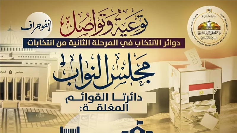 دوائر الانتخابات في المرحلة الثانية من انتخابات مجلس النواب| تفاصيل