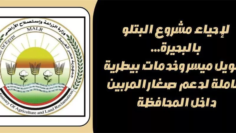 لاحياء البتلو.. تمويل ميسر وخدمات بيطرية شاملة لدعم صغار المربين في البحيرة