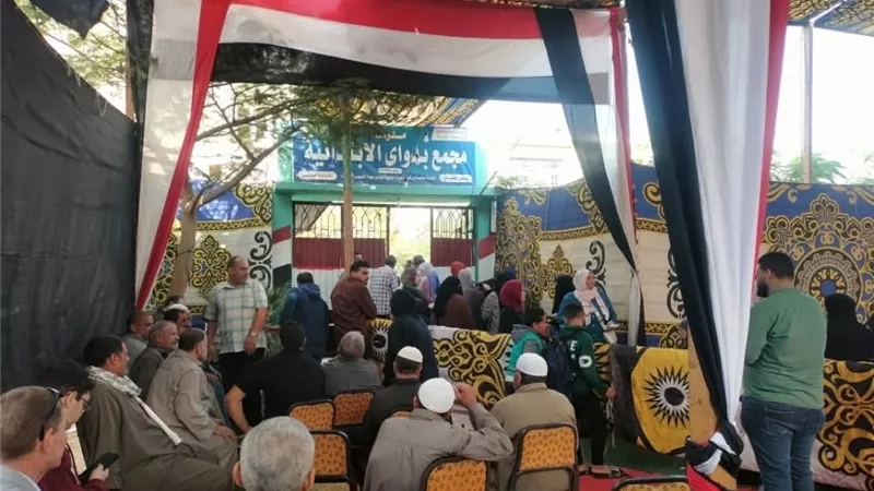 إقبال كثيف على اللجان الانتخابية بالدقهلية.. وتوفير مقاعد لكبار السن