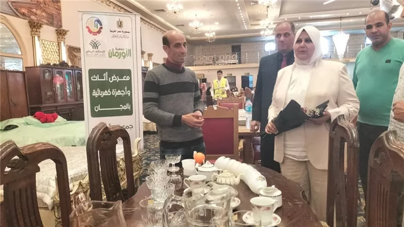 معرض أثاث مجاني لدعم 75 أسرة من الأولى بالرعاية بقرى الدلنجات في البحيرة