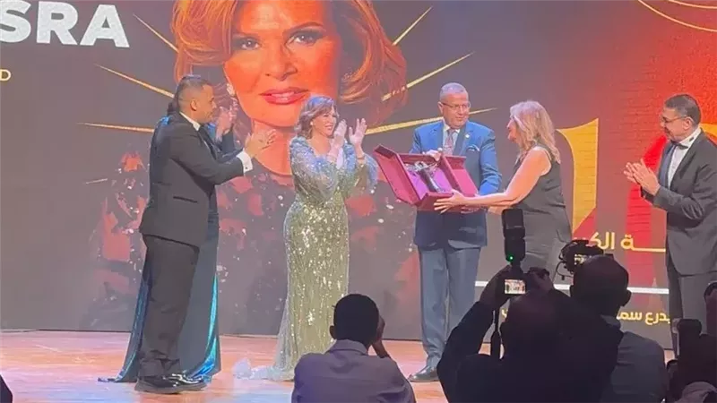 في دورته العاشرة.. مهرجان شرم الشيخ الدولي يكرم الفنانة يسرا |صور