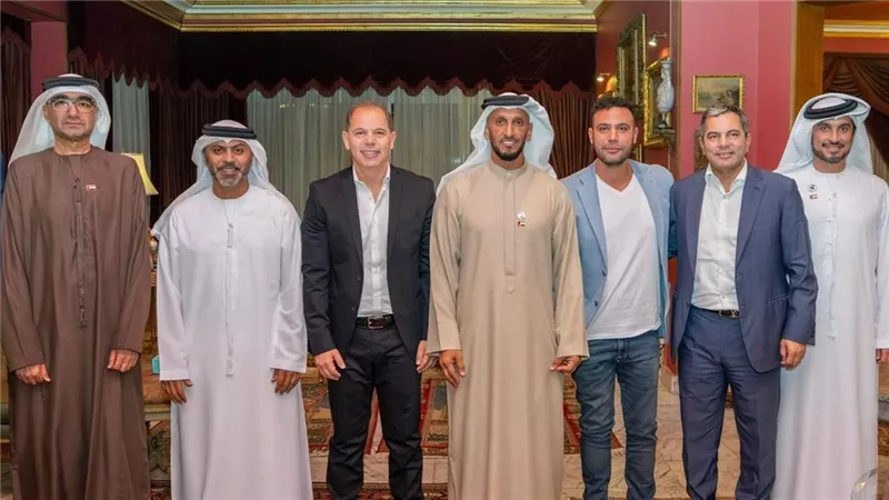 زيارة المجلس الوطني للإعلام بالإمارات إلي منزل عائلة الزعيم عادل إمام