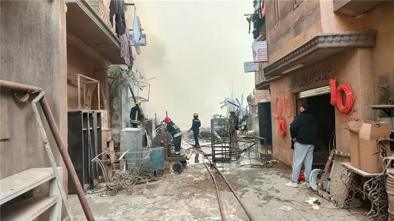 وزير الثقافة يؤكد السيطرة على حريق موقع تصوير باستوديو مصر دون خسائر