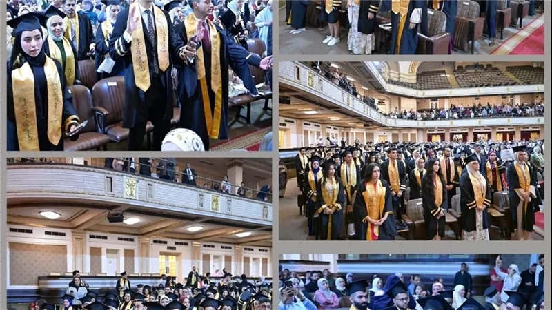 طب أسنان جامعة القاهرة تحتفل بتخريج الدفعة 96 بقاعة الاحتفالات الكبرى