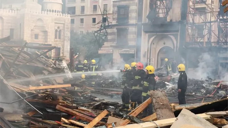 محافظ الجيزة: السيطرة الكاملة على حريق موقع التصوير باستوديو مصر دون خسائر 