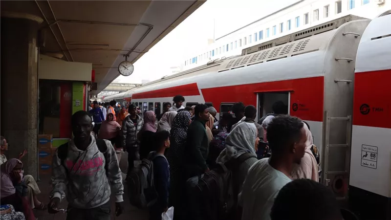 عودة 33 ألف سوداني عبر قطارات العودة الطوعية التي تواصلها سكك حديد مصر