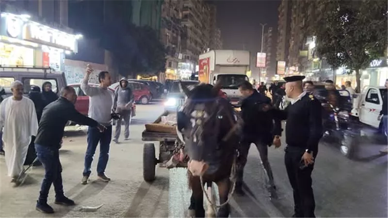 الجيزة تواجه ظاهرة «النباشين».. وضبط تروسيكلات وعربات كارو بشارع فيصل