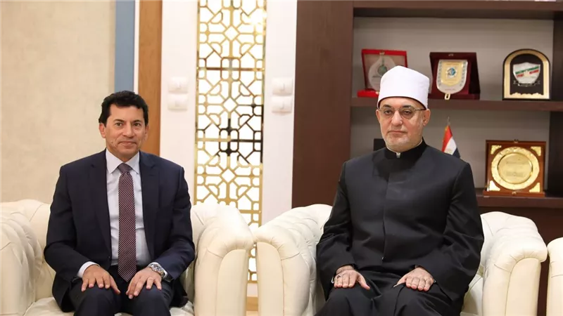 مفتي الجمهورية يستقبل وزير الشباب والرياضة لبحث تعزيز التعاون المشترك