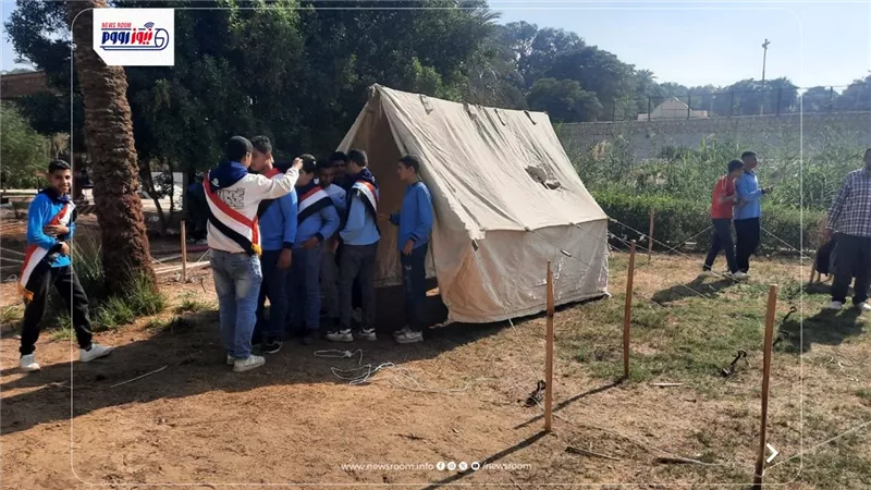 تقييم مسابقة التفوق الكشفي بمحافظة الفيوم بمشاركة متميزة من فرق المدارس