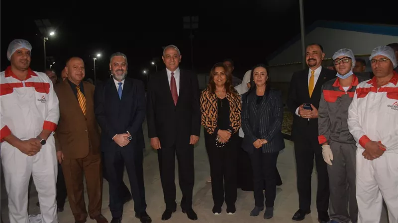 وزيرتا التنمية المحلية والتضامن ومحافظ الغربية يتفقدون محطة طنطا لإنتاج البيض