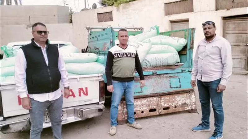 محافظة الجيزة تضبط 9 أطنان دقيق مدعم ومستودعين بالبدرشين