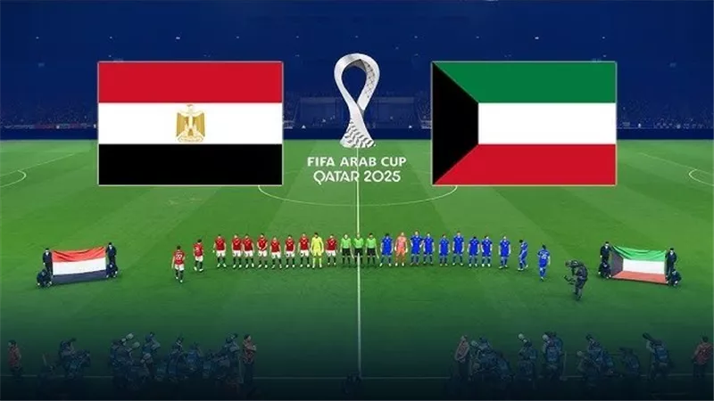 موعد مباراة منتخب مصر والكويت في كأس العرب 2025.. والقنوات الناقلة