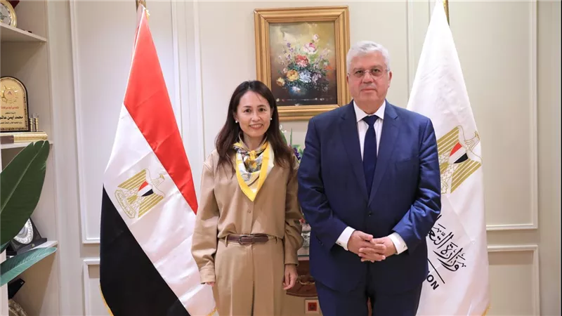 وزير التعليم العالي يبحث سبل التعاون مع هيئة التعاون الدولي اليابانية (جايكا)