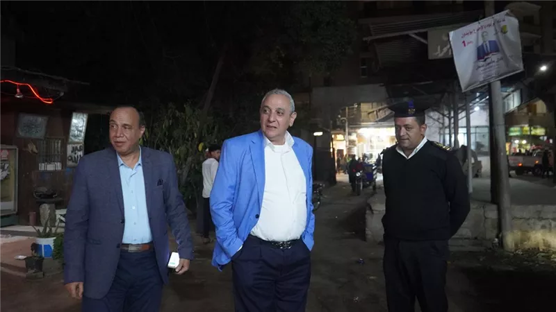 جولة ليلية مفاجئة لمحافظ الغربية لمتابعة أعمال النظافة ورفع الإشغالات في طنطا