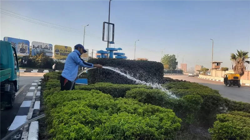 محافظ الغربية يتابع حملات النظافة والتشجير: بيئة نظيفة ومزدهرة 