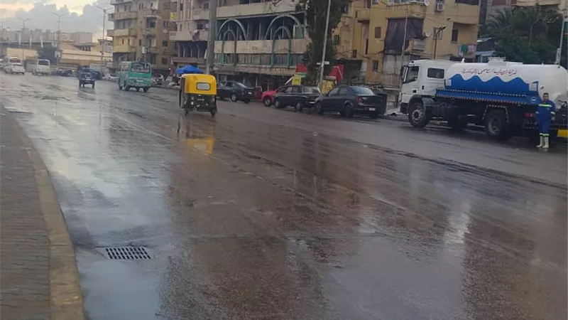 أمطار متفاوته تضرب محافظة الإسكندرية استعداد لنوه قاسم خلال ساعات 