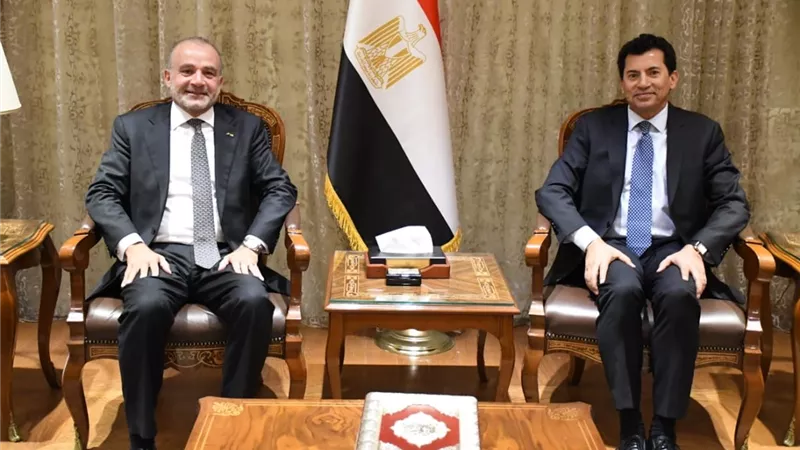 وزير الرياضة يستقبل رئيس الاتحاد الدولي للسلاح المهندس عبد المنعم الحسيني