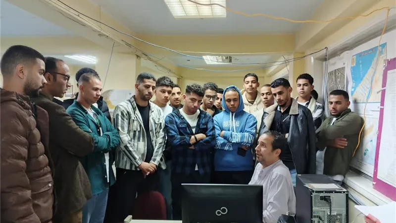 هيئة المساحة تستضيف طلاب الخرائط ونظم المعلومات ببني سويف الأهلية