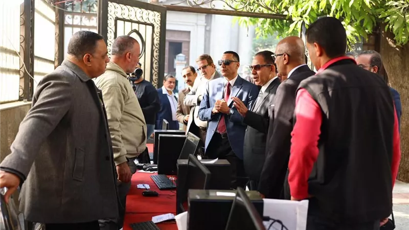 اللجنة القضائية تتفقد لجان التصويت في الجمعية العمومية لنقابة المحامين