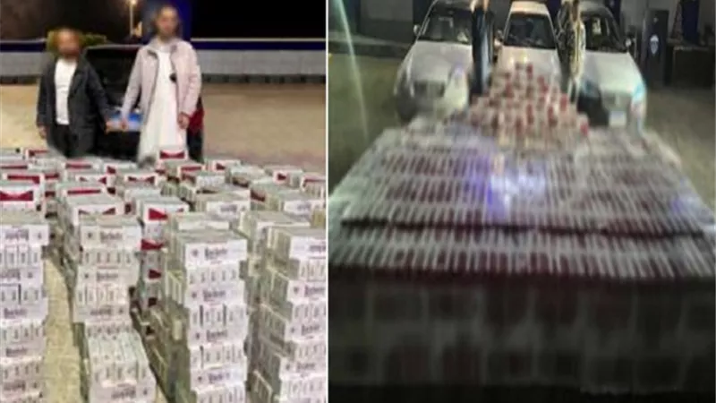 الداخلية تحبط صفقة ضخمة.. ضبط 61 ألف عبوة سجائر مهربة في مطروح والعلمين