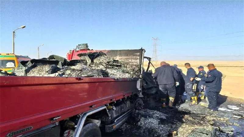 التحفظ على السائق المتسبب في وفاة 4 قضاة بمحكمة ديروط في حادث تصادم بالمنيا