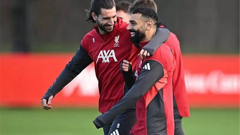 ظهور محمد صلاح في تدريبات ليفربول استعدادا لملاقاة إنتر ميلان