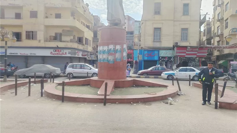 للحفاظ على المظهر الحضاري لميدان الإمام البوصيري: تنفيذ حملة مكثفة ببنى سويف 