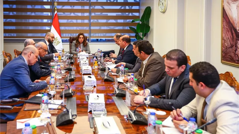 وزيرة التنمية المحلية تبحث مع قيادات وزارة الاتصالات عددًا من الملفات 
