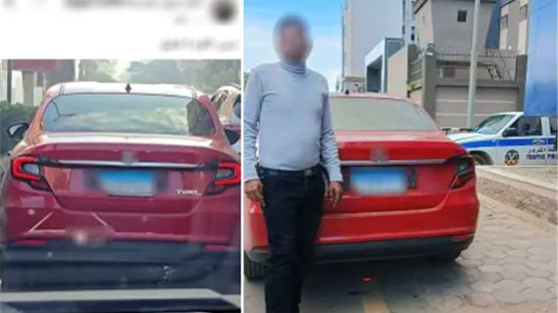 هربا من المخالفات.. ضبط سائق قام بطمس لوحات سيارته المعدنية بالمنوفية 