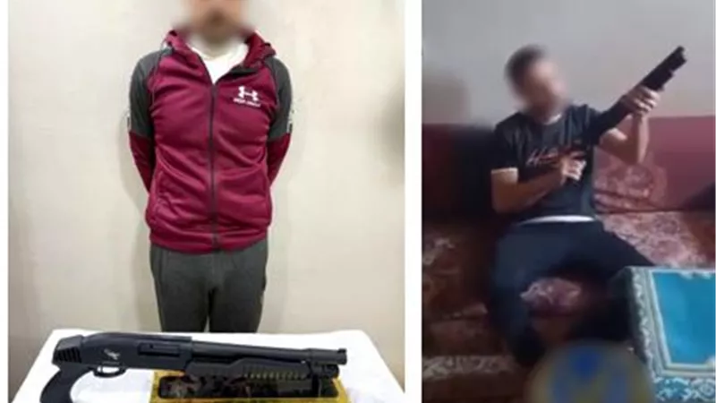 ضبط سائق في الغربية بعد تداول فيديو له وهو يحمل سلاح ناري خلال احتفاله بزفافه