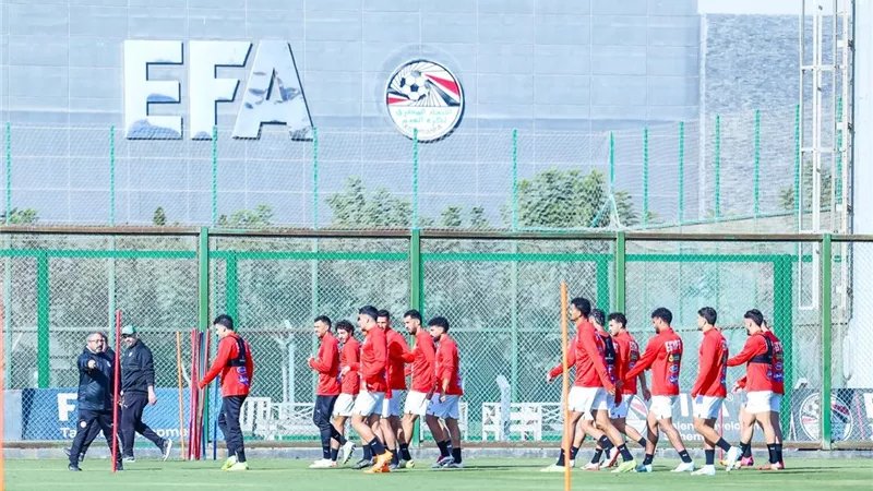 منتخب مصر يستكمل تدريباته استعدادا لملاقاة نيجيريا 