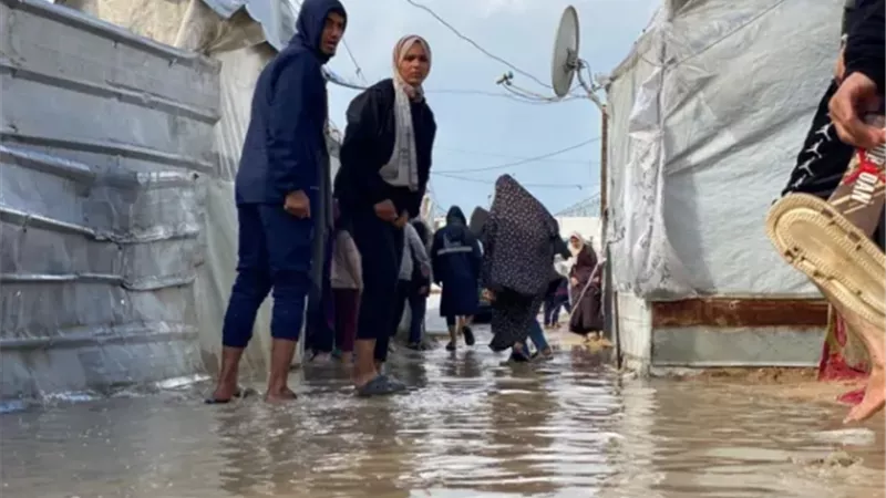 بشير جبر: قصف إسرائيلي متواصل شرق غزة وسيول الأمطار تُغرق خيام النازحين