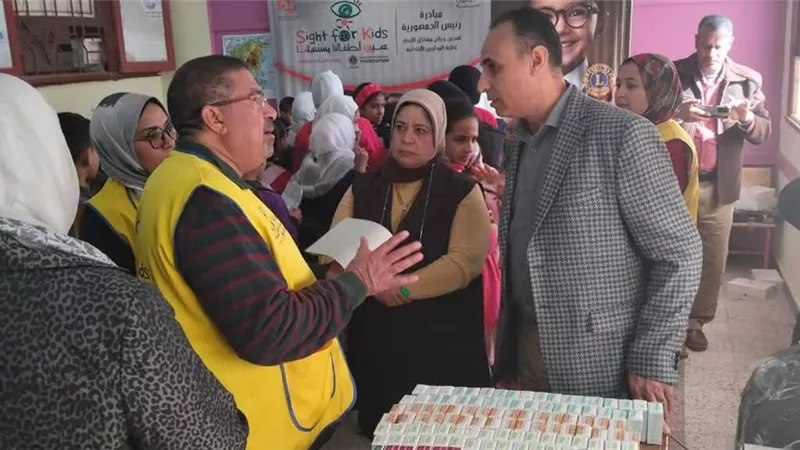 فحص 394 ألف طالبًا وتسليم النظارات الطبية للمستحقين لطلاب بنى سويف 