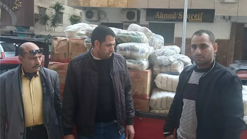 البحيرة تضبط كميات ضخمة من السلع التموينية قبل تهريبها للسوق السوداء