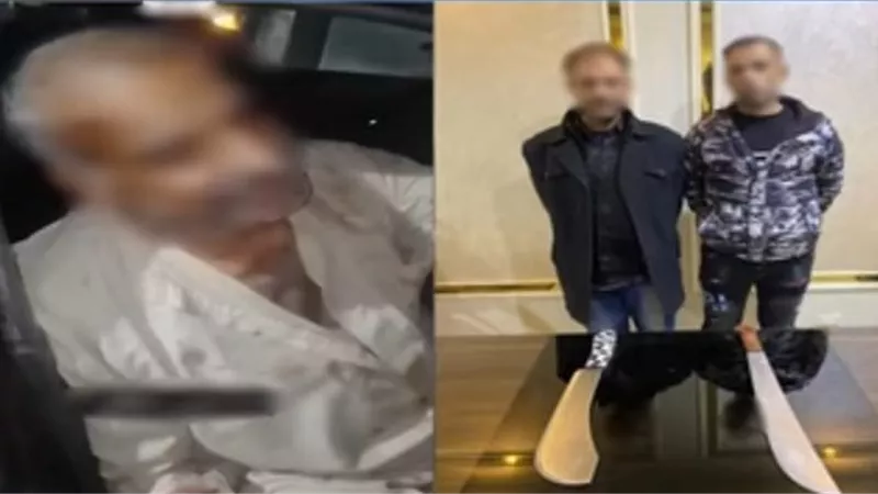 زوجا نجلتيه يتعديان عليه بالأسلحة البيضاء بسبب خلافات زوجيه بالمنصورة