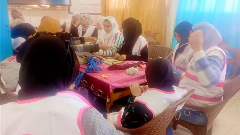 وزارة الرياضة تنظم ورشة حرفية تحت شعار «جميلة» بدمياط