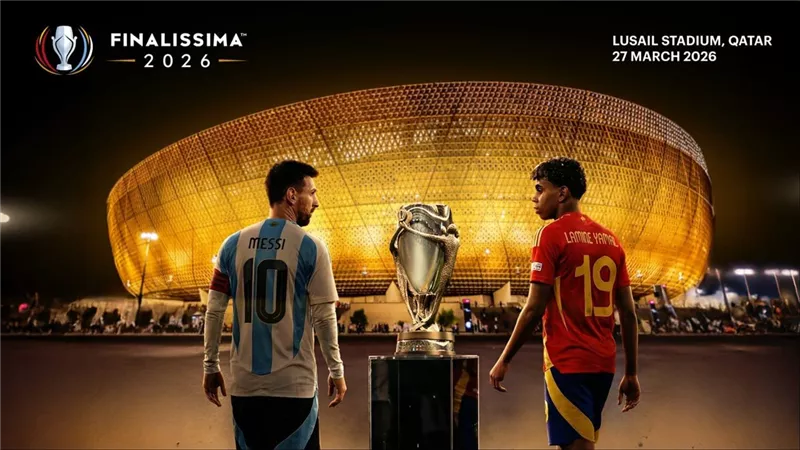 ستاد لوسيل يستضيف مباراة منتخبي إسبانيا والأرجنتين في كأس فيناليسيما