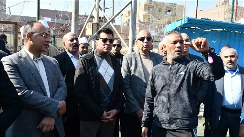 جولة تفقدية لوزير الرياضة ومحافظ المنيا في مركز التنمية الشبابية بدير مواس
