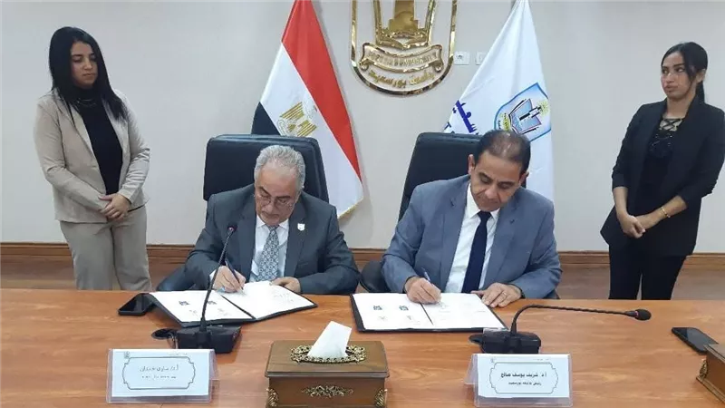 جامعة بورسعيد توقّع بروتوكول تعاون أكاديمي مع جامعة عمّان الأهلية