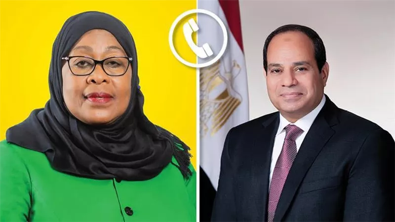 الرئيس السيسي يجري اتصالًا هاتفيًا مع نظيرته التنزانية لتعزيز التشاور السياسي 