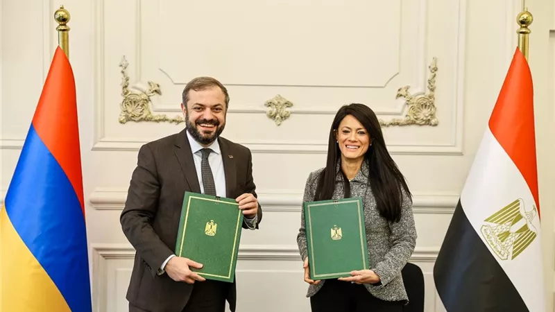 التخطيط ونظيرها الأرميني يترأسان أعمال الدورة السادسة للجنة المصرية الأرمينية