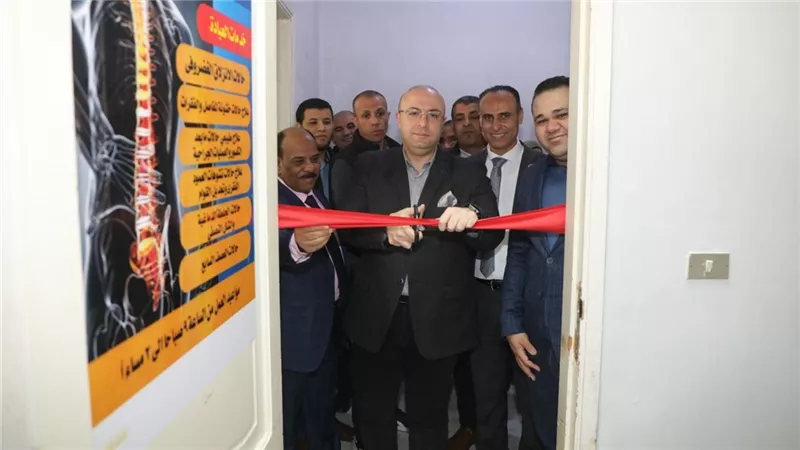 محافظ بنى سويف يفتتح قسم العلاج الطبيعى بميانة المنشئ بالمشاركة المجتمعية 