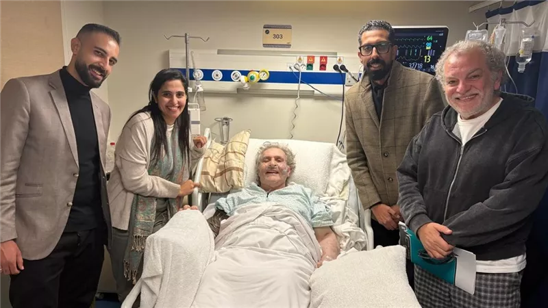 بعد أزمته الصحية .. أحدث ظهور للفنان محي إسماعيل في المستشفى 