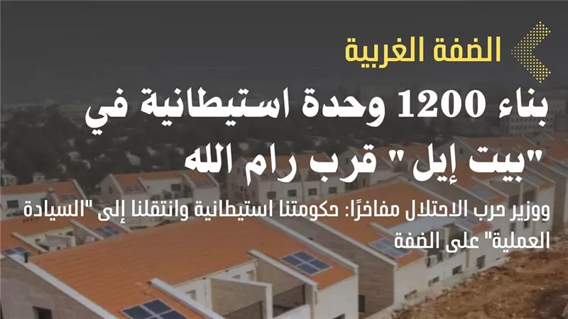 بناء 1200 وحدة استيطانية في 